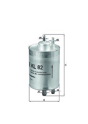 Mahle Kraftstofffilter [Hersteller-Nr. KL82] für Chrysler, Mercedes-Benz