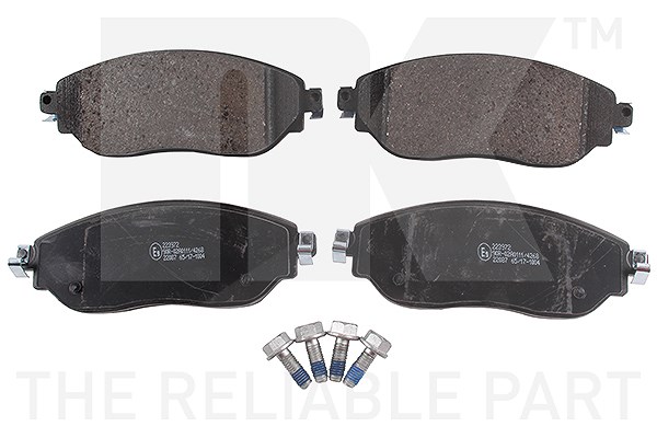 Nk Bremsbeläge vorne (Satz) [Hersteller-Nr. 223972] für Vauxhall, Nissan, Renault, Opel, Fiat