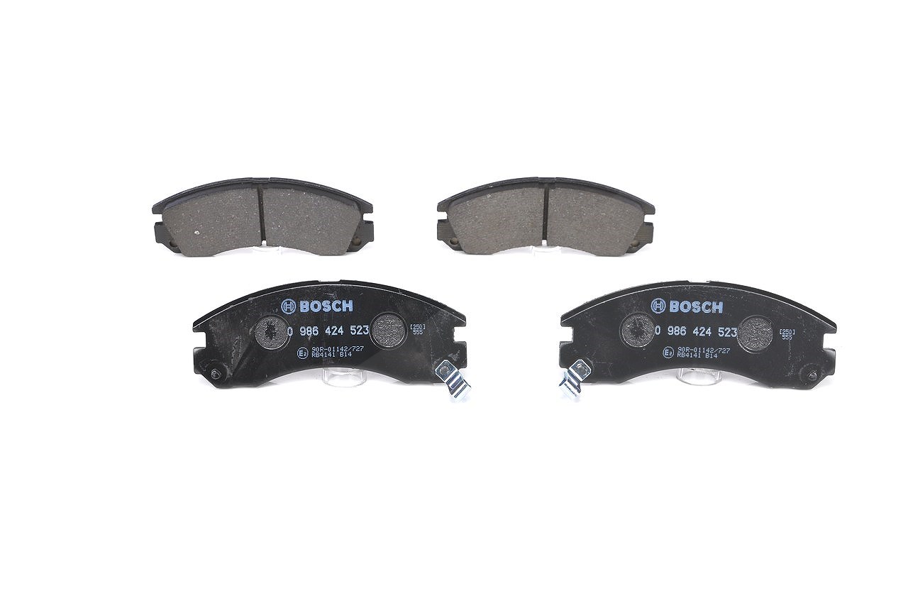 Bosch Bremsbelagsatz, Scheibenbremse [Hersteller-Nr. 0986424523] für Peugeot, Citroën, Mitsubishi