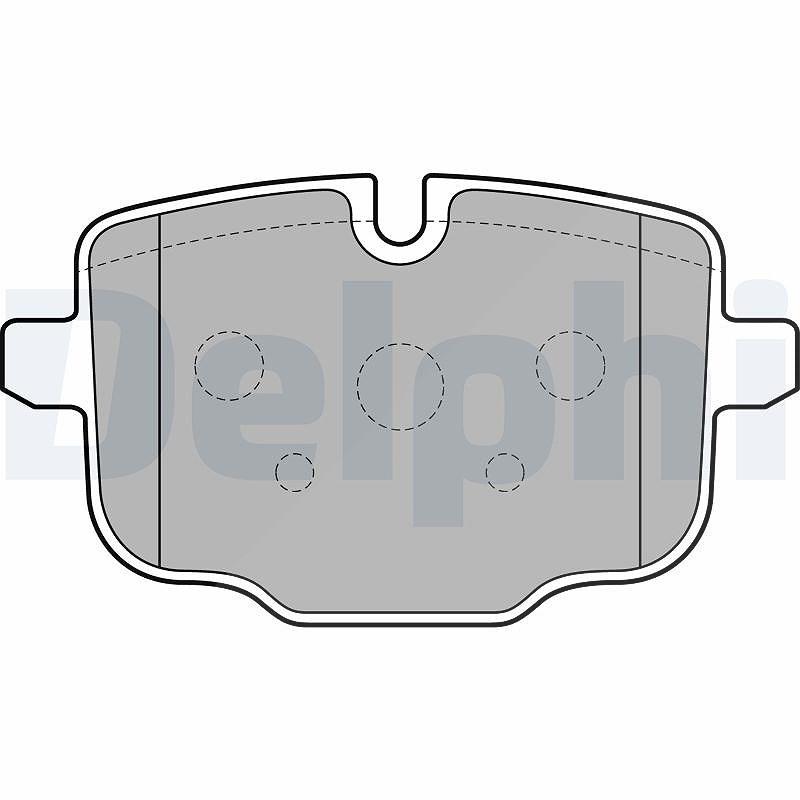 Delphi Bremsbeläge hinten (Satz) [Hersteller-Nr. LP2246] für BMW, Audi