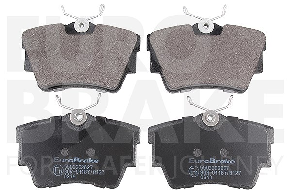Eurobrake Bremsbeläge hinten (Satz) [Hersteller-Nr. 5502223627] für Opel, Vauxhall, Nissan, Renault, Fiat