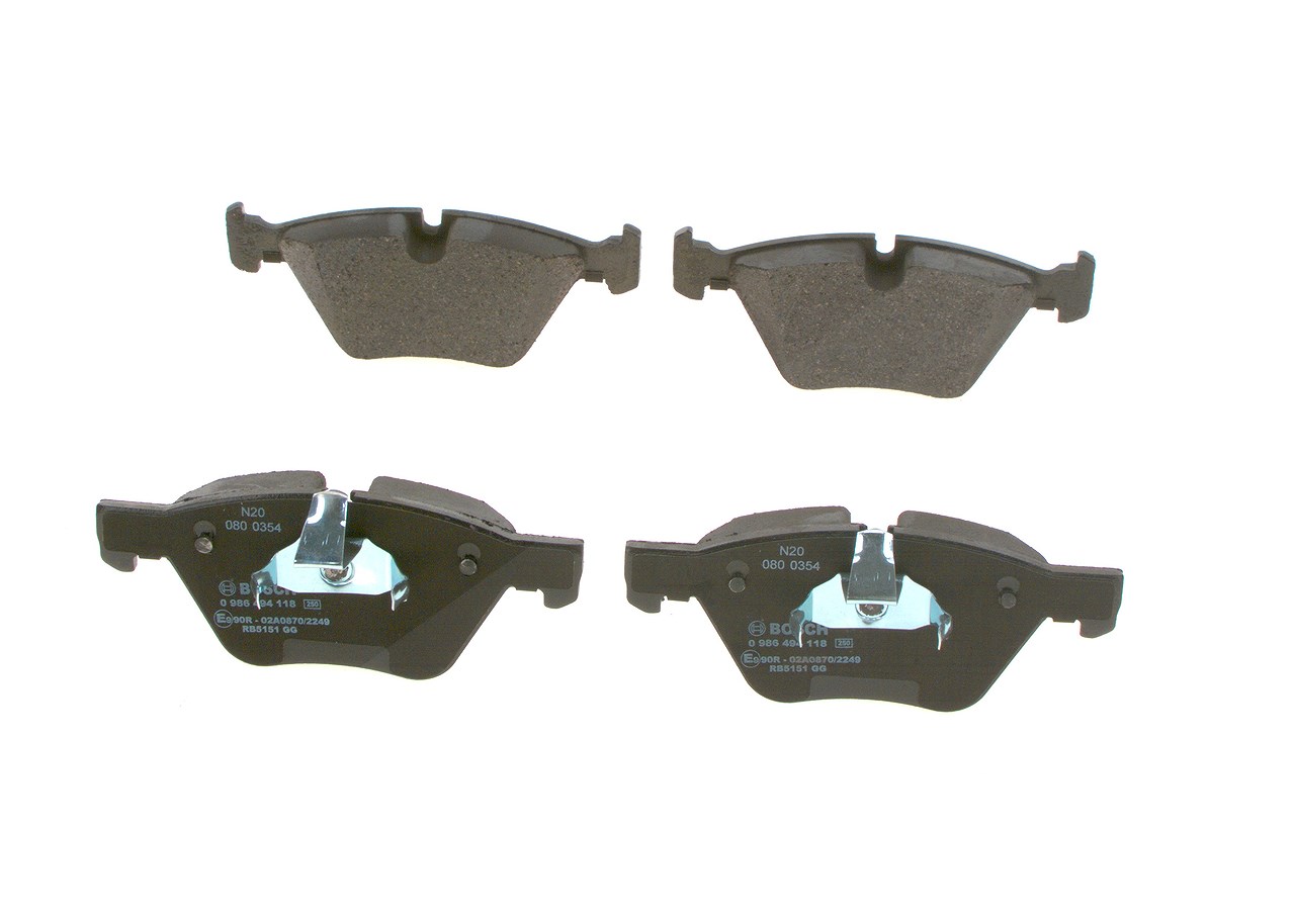 Bosch Bremsbeläge vorne (Satz) [Hersteller-Nr. 0986494118] für BMW