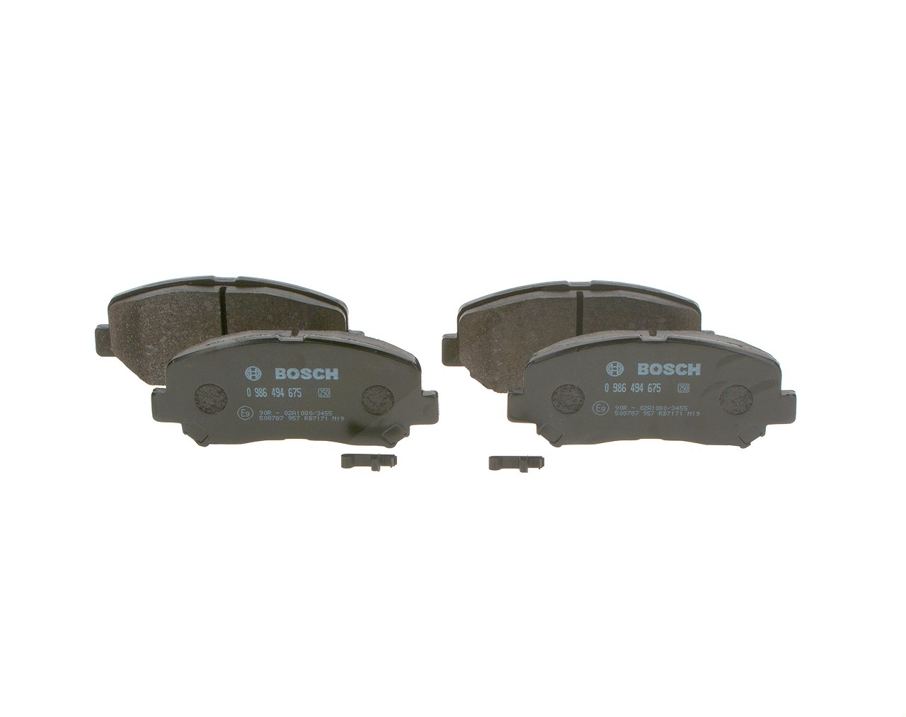 Bosch Bremsbelagsatz, Scheibenbremse [Hersteller-Nr. 0986494675] für Mazda
