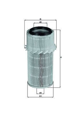Mahle Luftfilter [Hersteller-Nr. LX682] für Mitsubishi, Hyundai