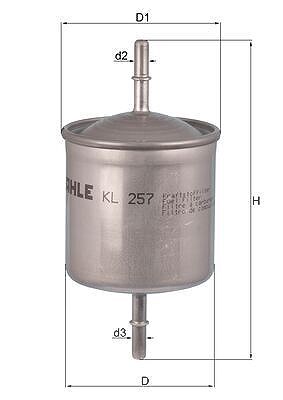 Mahle Kraftstofffilter [Hersteller-Nr. KL257] für Volvo