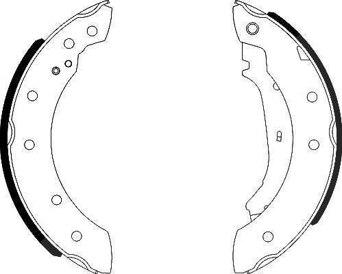 Hella Bremsbackensatz [Hersteller-Nr. 8DB355001-571] für Lifan, Dacia, Citroën, Renault, Peugeot