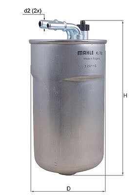 Mahle Kraftstofffilter [Hersteller-Nr. KL792] für Vauxhall, Opel