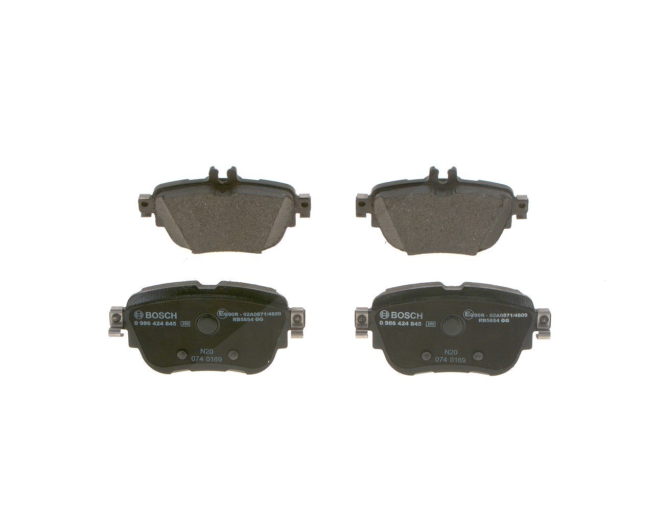 Bosch Bremsbelagsatz, Scheibenbremse [Hersteller-Nr. 0986424845] für Mercedes-Benz