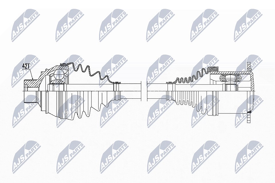 Nty Antriebswelle [Hersteller-Nr. NPW-AU-011] für Audi