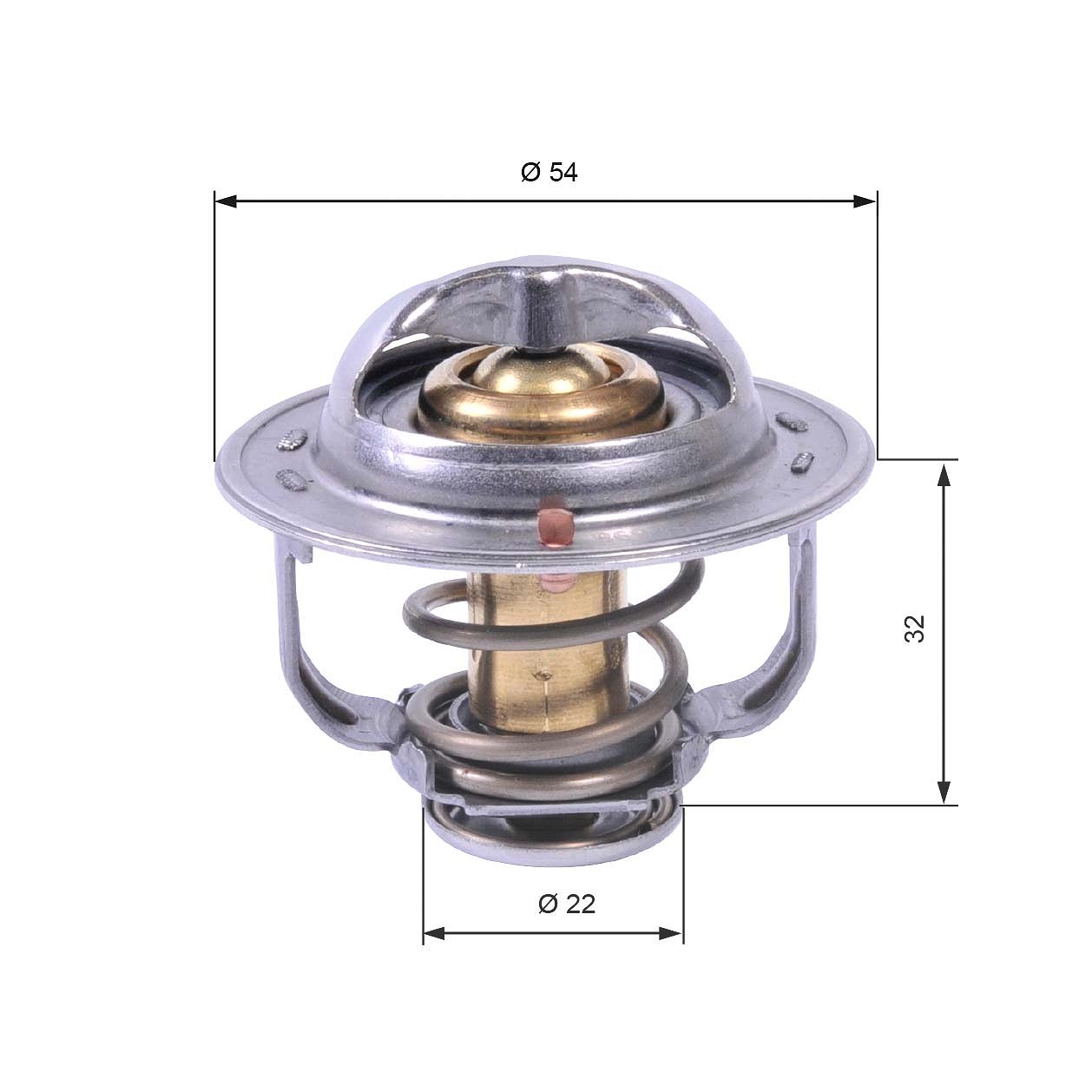 Gates Thermostat, Kühlmittel [Hersteller-Nr. TH42589G1] für Vauxhall, Chevrolet, Opel