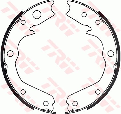 Trw Bremsbackensatz, Feststellbremse [Hersteller-Nr. GS8497] für Holden, Opel, Isuzu, Vauxhall