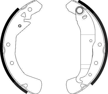 Hella Bremsbackensatz [Hersteller-Nr. 8DB355002-631] für Vauxhall, Opel