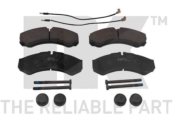 Nk Bremsbelagsatz, Scheibenbremse [Hersteller-Nr. 223358] für Renault Trucks, Iveco, Renault