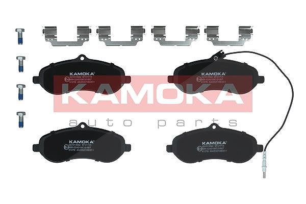 Kamoka Bremsbelagsatz, Scheibenbremse [Hersteller-Nr. JQ1013542] für Peugeot, Fiat, Toyota, Citroën