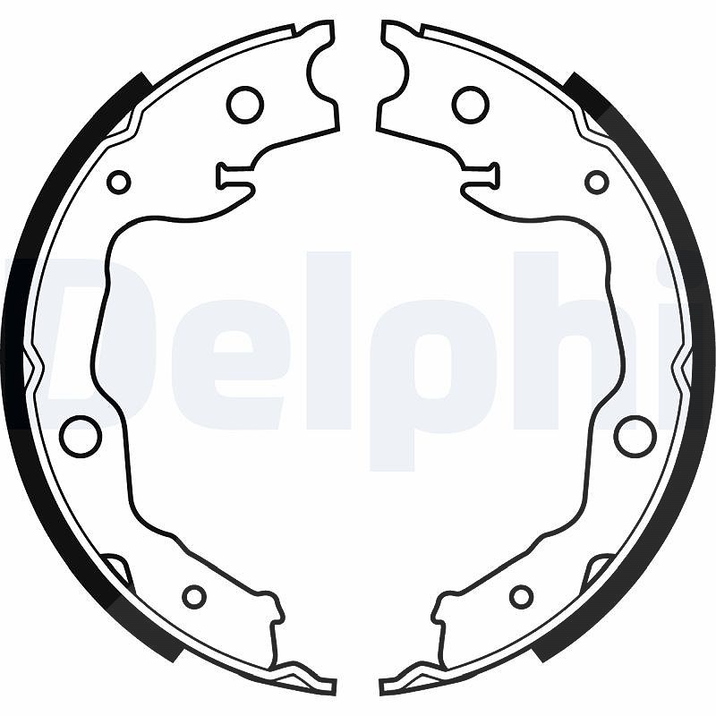 Für DELPHI LOCKHEED HAMULCE LS1999 BRAKE SHOE AXLE SET NISSAN - Bild 8