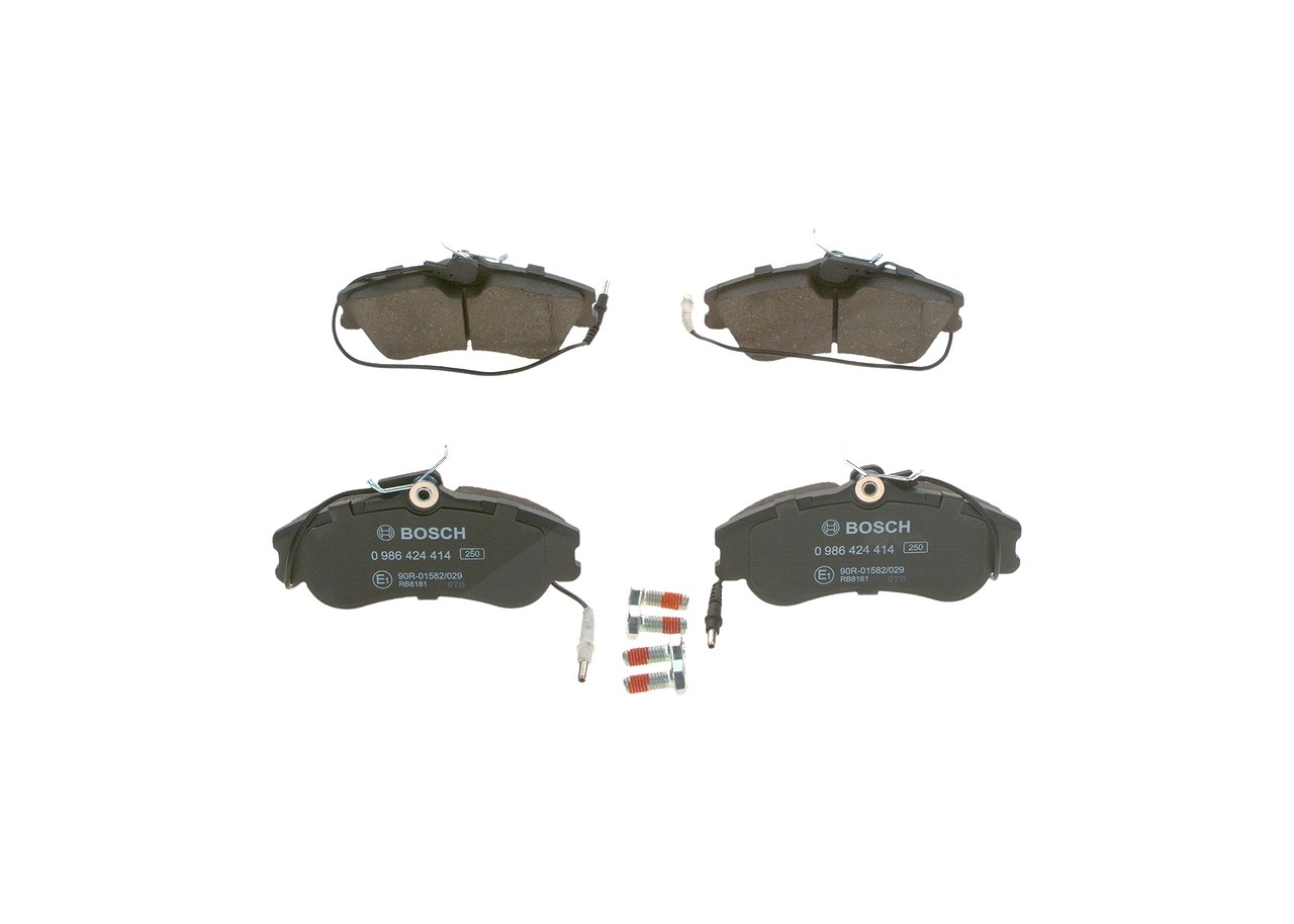 Bosch Bremsbelagsatz, Scheibenbremse [Hersteller-Nr. 0986424414] für Peugeot, Citroën