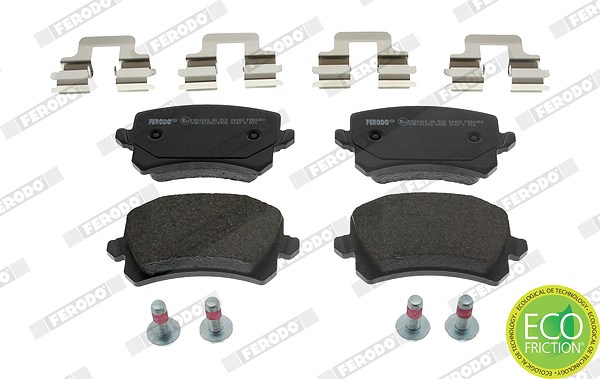 Ferodo Bremsbelagsatz, Scheibenbremse [Hersteller-Nr. FDB4058] für VW, Audi, Seat
