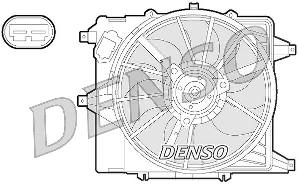Denso Lüfter, Motorkühlung [Hersteller-Nr. DER23003] für Renault