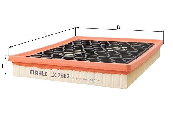 Mahle Luftfilter [Hersteller-Nr. LX2683] für Saab, Vauxhall, Chevrolet, Opel