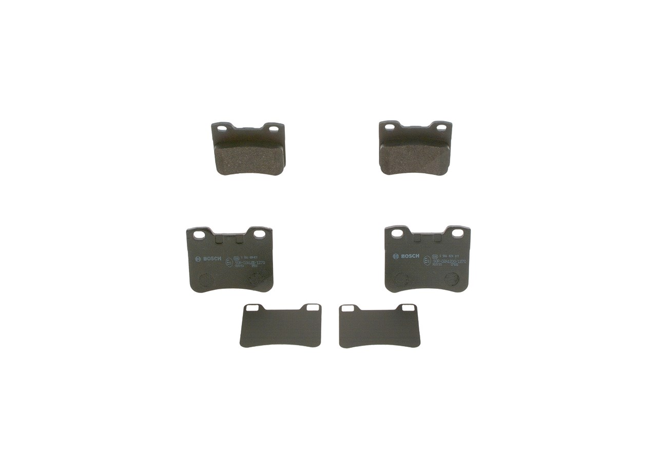 Bosch Bremsbelagsatz, Scheibenbremse [Hersteller-Nr. 0986424411] für Peugeot, Citroën