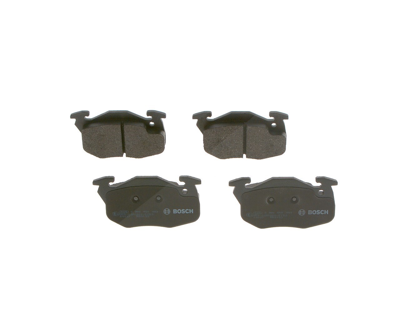 Bosch Bremsbelagsatz, Scheibenbremse [Hersteller-Nr. 0986460983] für Peugeot, Citroën