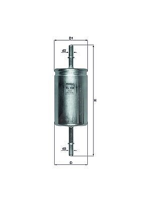 Mahle Kraftstofffilter [Hersteller-Nr. KL559] für Ford, Mazda, Volvo
