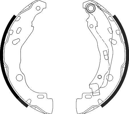Hella Bremsbackensatz [Hersteller-Nr. 8DB355020-081] für Citroën, Peugeot, Fiat, Ds, Opel
