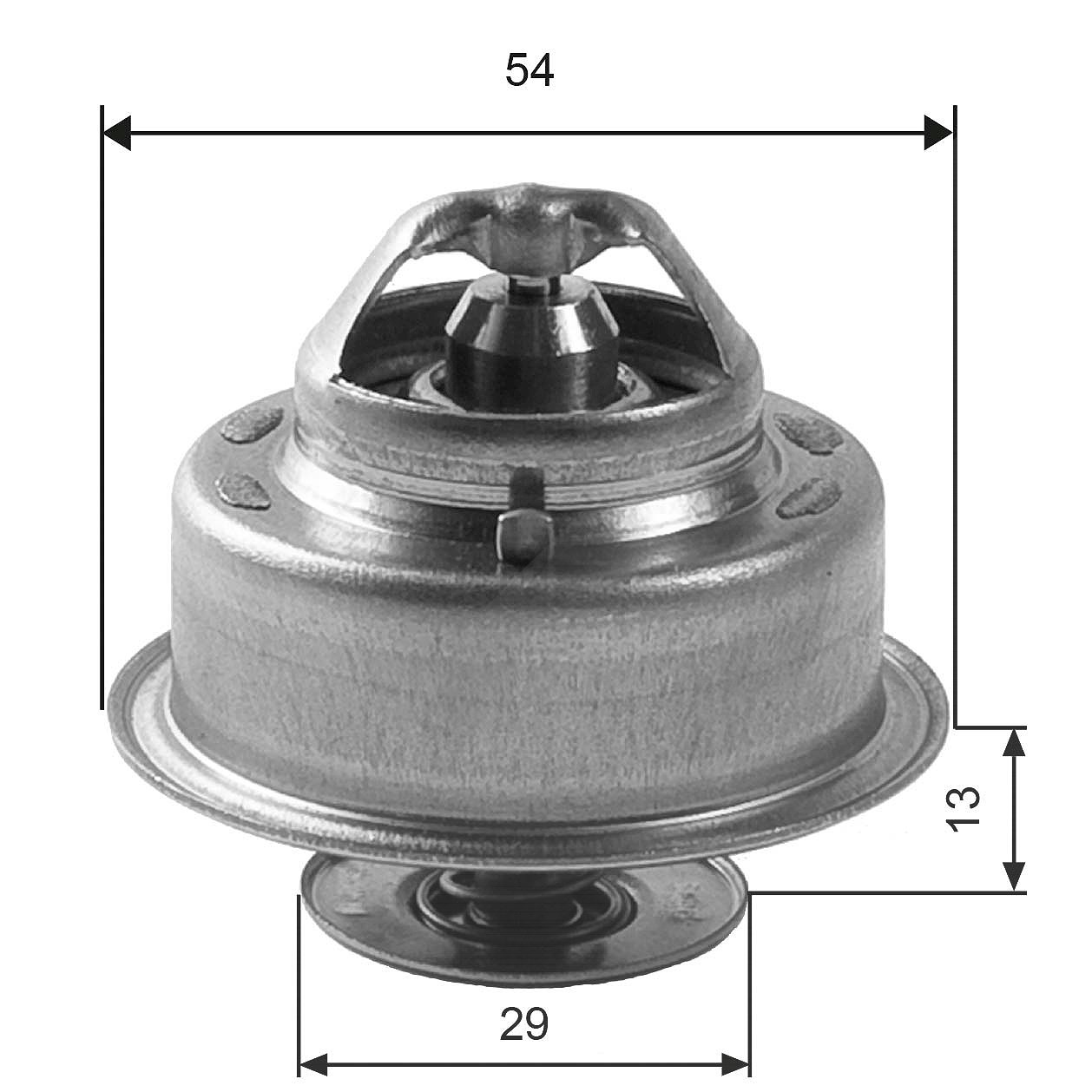 Gates Thermostat, Kühlmittel [Hersteller-Nr. TH14488G1] für Volvo