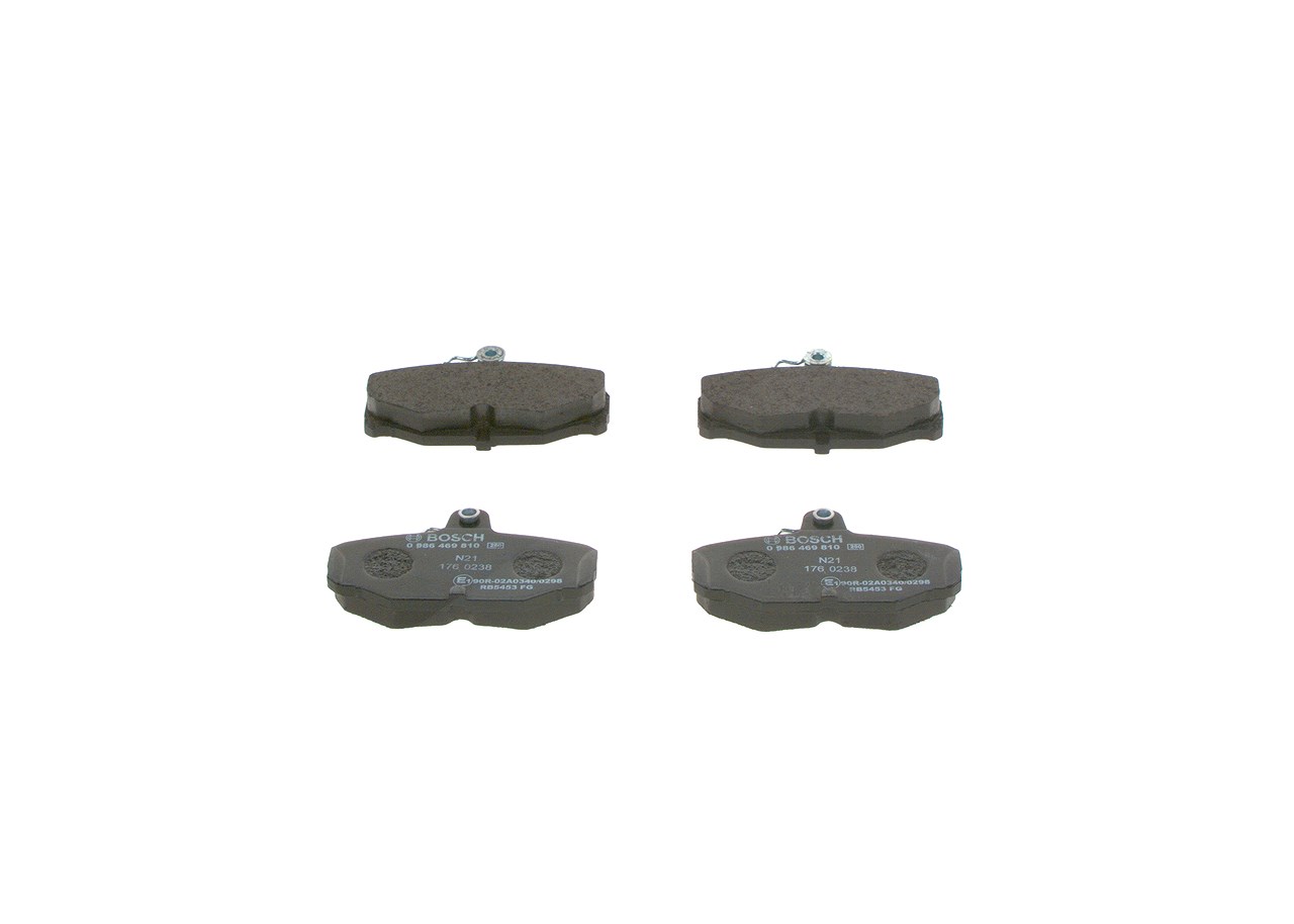 Bosch Bremsbelagsatz Hinterachse [Hersteller-Nr. 0986469810] für Ford