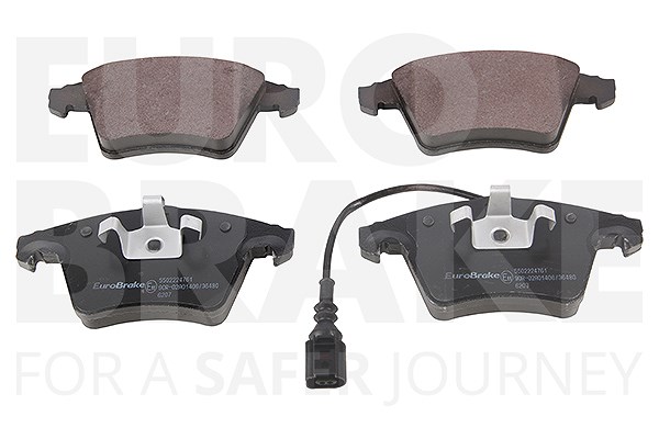 Eurobrake Bremsbeläge vorne (Satz) mit VWK [Hersteller-Nr. 5502224761] für VW