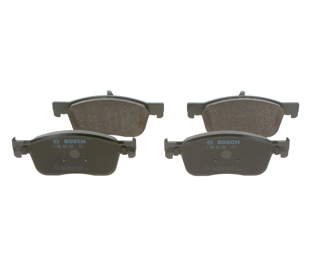 Bosch Bremsbelagsatz, Scheibenbremse [Hersteller-Nr. 0986424436] für Vauxhall, Fiat, Citroën, Toyota, Peugeot, Opel