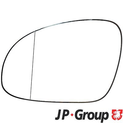 Jp Group Spiegelglas, Außenspiegel [Hersteller-Nr. 1189304570] für Skoda, VW, Seat