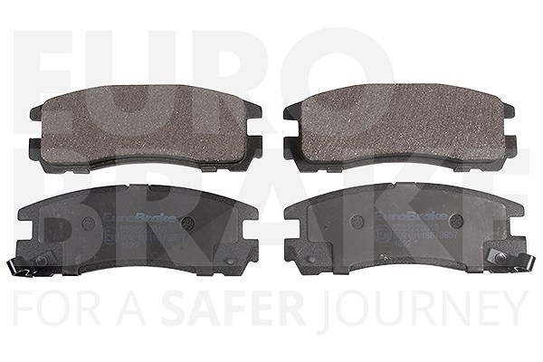 Eurobrake Satz Bremsbeläge Hinterachse [Hersteller-Nr. 5502223016] für Kia, Cadillac, Dodge, Hyundai, Pontiac, Buick, Mitsubishi, Chrysler