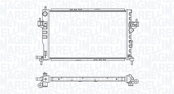Magneti Marelli Kühler, Motorkühlung [Hersteller-Nr. 350213191500] für Vauxhall, Opel, Chevrolet