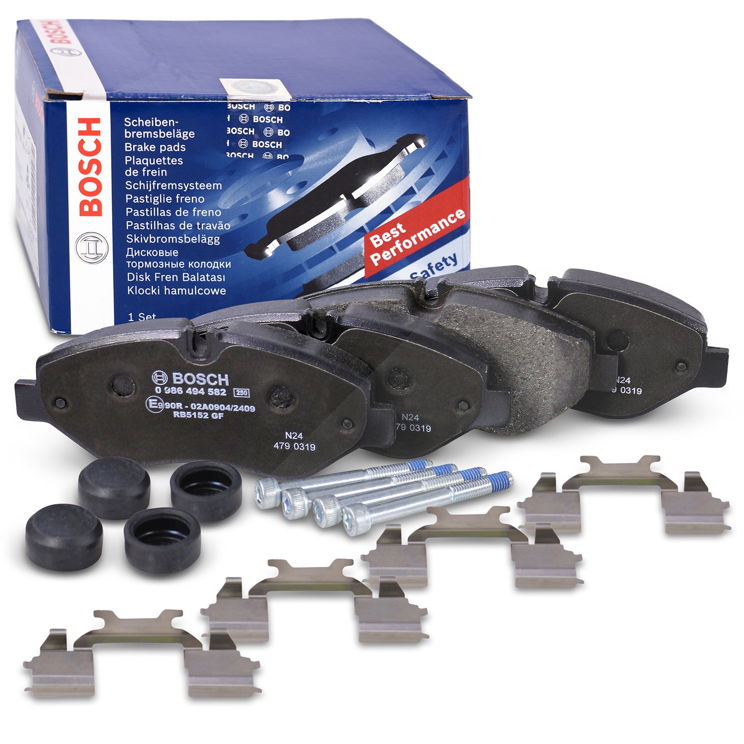 Bosch Bremsbelagsatz vorne [Hersteller-Nr. 0986494582] für Iveco