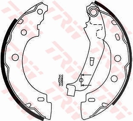 Trw Bremsbackensatz [Hersteller-Nr. GS8650] für Nissan, Renault