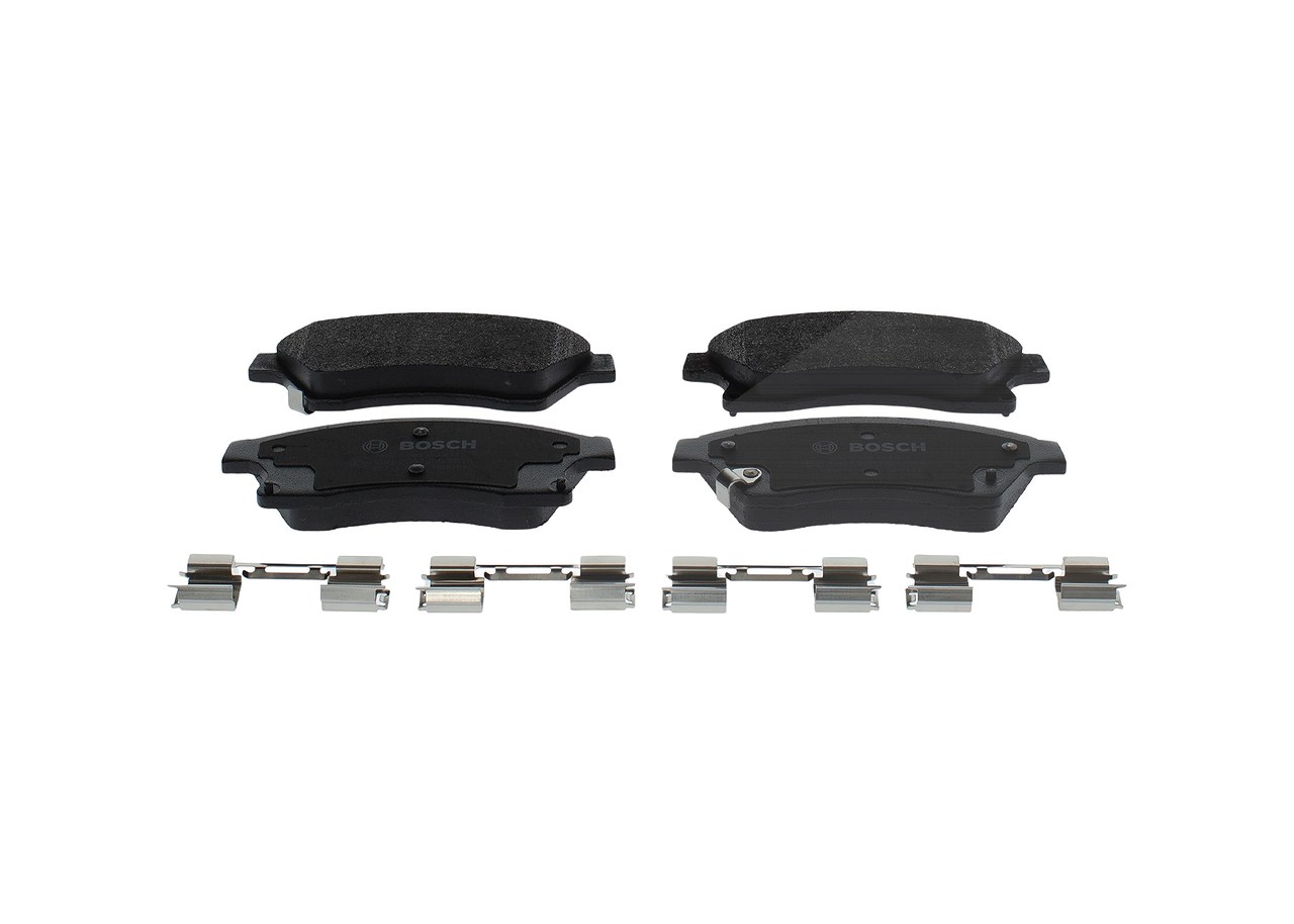 Bosch Bremsbeläge vorne (Satz) [Hersteller-Nr. 0986494644] für Chevrolet, Opel, Vauxhall
