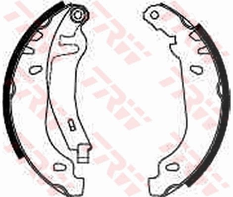 Trw Bremsbackensatz [Hersteller-Nr. GS8531] für VW, Peugeot, Citroën