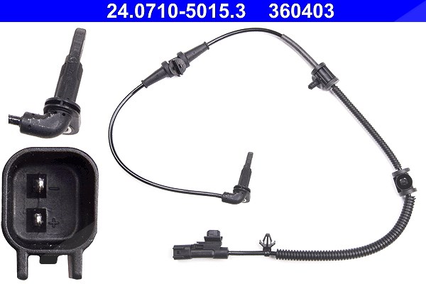 Ate Sensor, Raddrehzahl [Hersteller-Nr. 24.0710-5015.3] für Saab, Vauxhall, Opel, Chevrolet