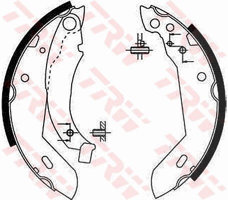 Trw Bremsbackensatz [Hersteller-Nr. GS8158] für Peugeot, Renault