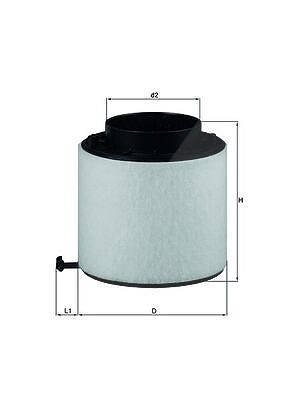 Mahle Luftfilter [Hersteller-Nr. LX2092D] für Audi