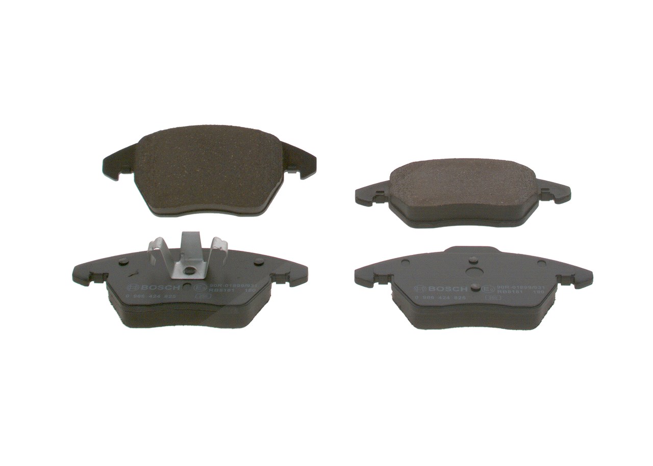 Bosch Bremsbelagsatz, Scheibenbremse [Hersteller-Nr. 0986424825] für Seat, Peugeot, Audi, Citroën, Skoda, VW
