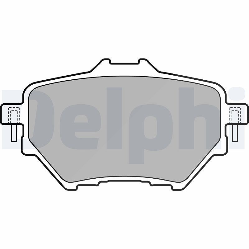 Delphi Bremsbeläge hinten (Satz) [Hersteller-Nr. LP2505] für Citroën, Alfa Romeo, VW, Lancia, Toyota, Opel, Ds, Peugeot, Vauxhall, Haval, Fiat