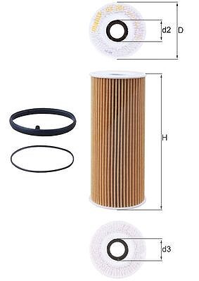 Mahle Ölfilter [Hersteller-Nr. OX381D] für Porsche, VW, Audi
