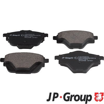 Jp Group Bremsbeläge hinten (Satz) [Hersteller-Nr. 3163700610] für Ds, Citroën, Vauxhall, Peugeot, Opel