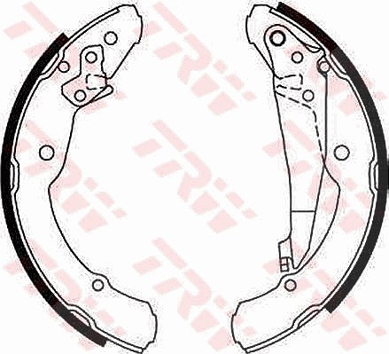 Trw Bremsbackensatz [Hersteller-Nr. GS8639] für Skoda, VW, Seat