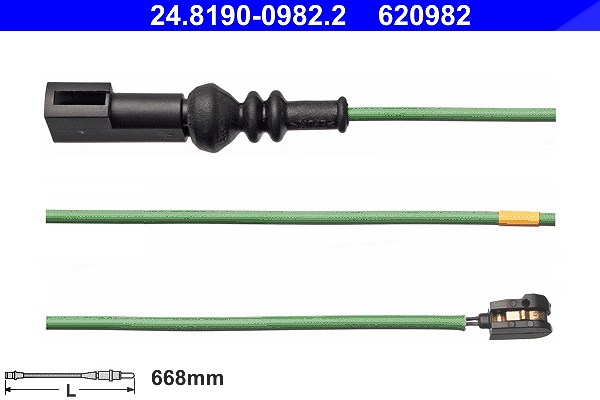 Ate Verschleisswarnkontakt Hinterachse [Hersteller-Nr. 24.8190-0982.2] für Ford