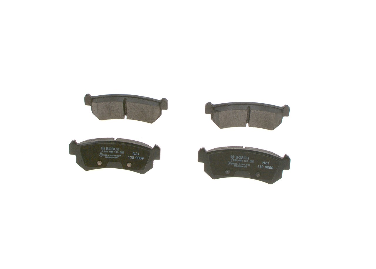Bosch Bremsbeläge hinten (Satz) [Hersteller-Nr. 0986494133] für Chevrolet, Daewoo