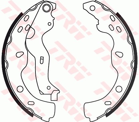 Trw Bremsbackensatz [Hersteller-Nr. GS8743] für Fiat, Suzuki