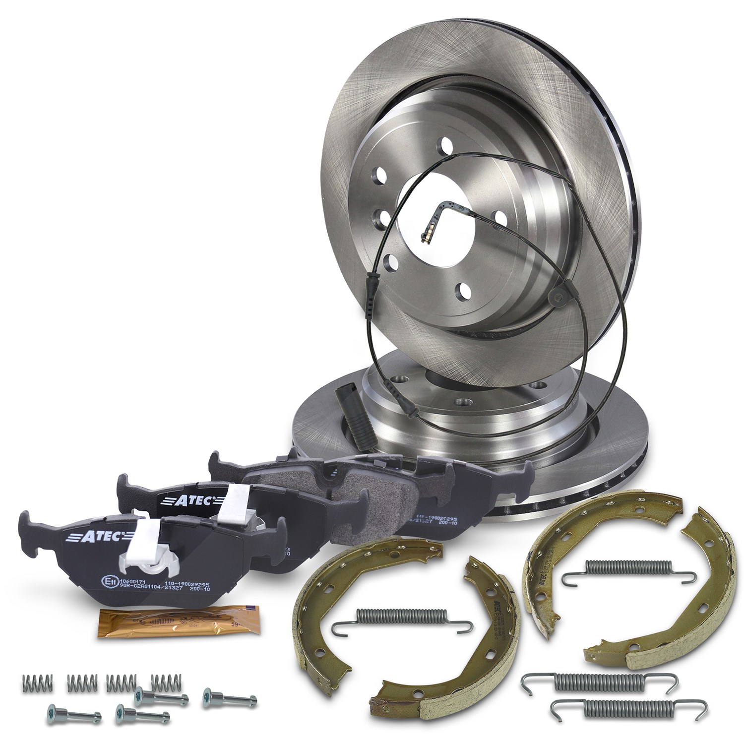 Bestprice Bremsscheiben + Bremsbeläge Hinterachse Belüftet [Hersteller-Nr. 10604012] für BMW